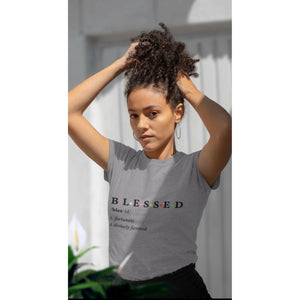 Short-Sleeve Unisex T-Shirt - Blessed- Black Font