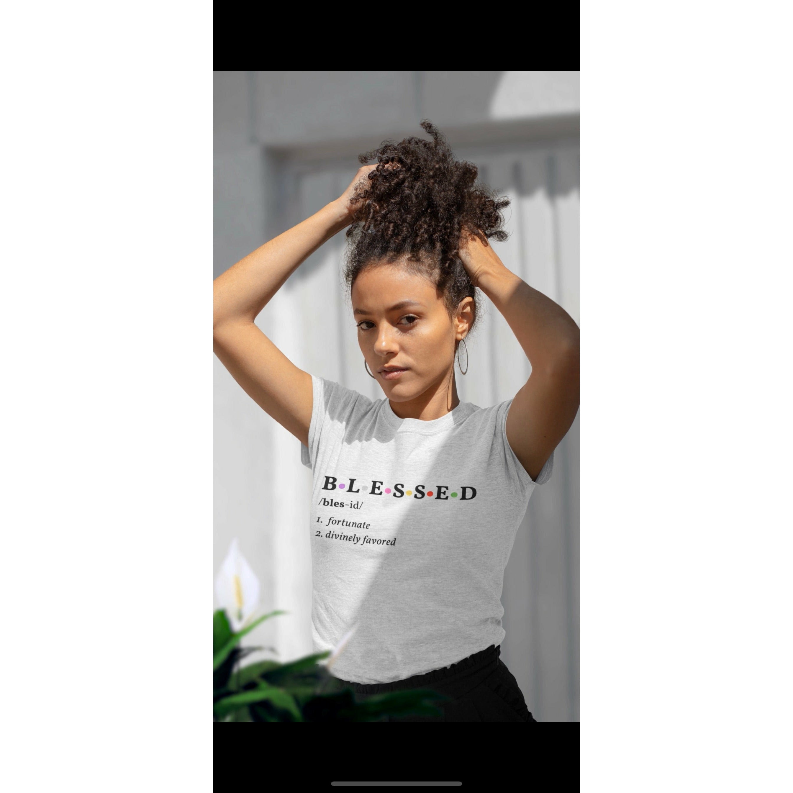 Short-Sleeve Unisex T-Shirt - Blessed- Black Font