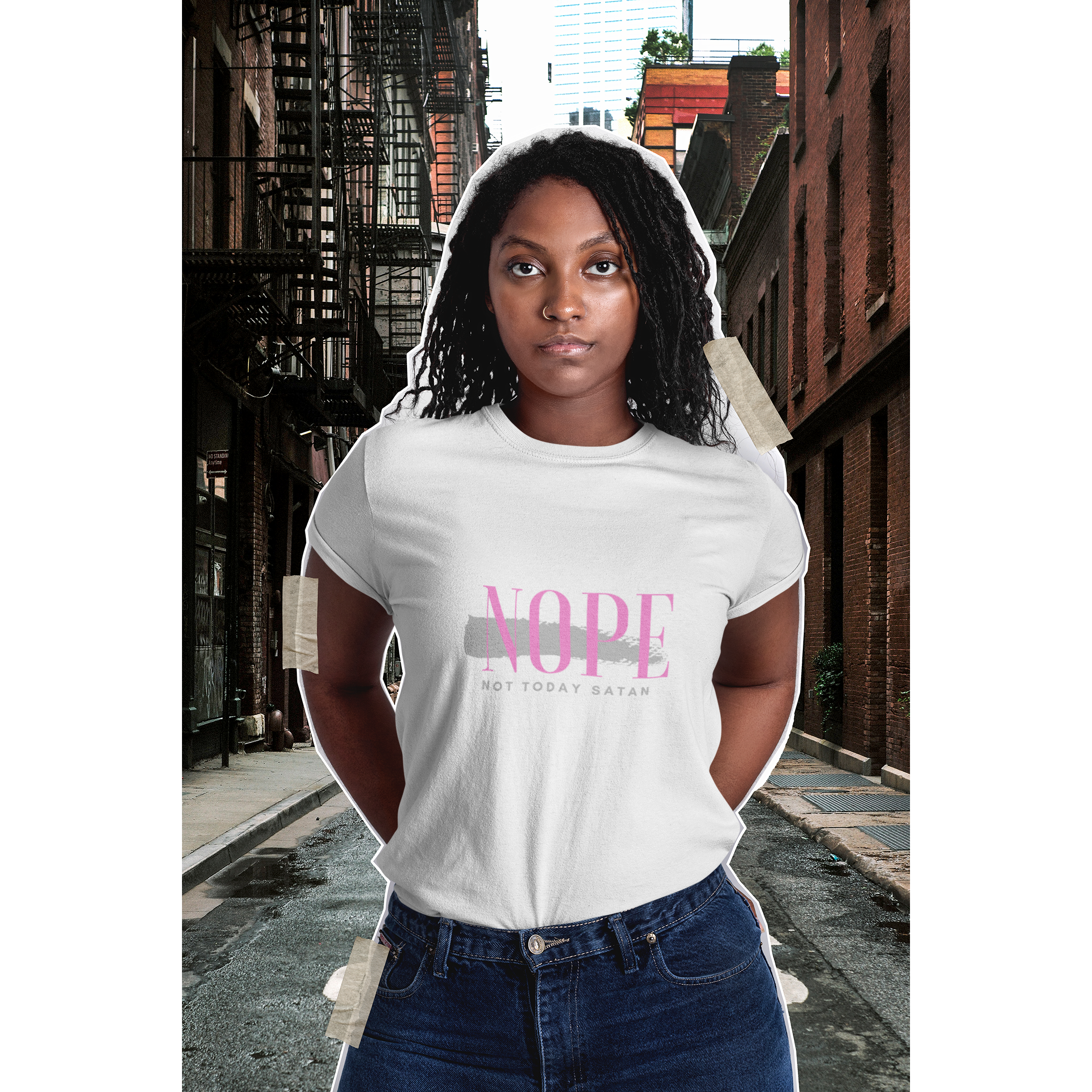 Short-Sleeve Unisex T-Shirt - Nope - Pink