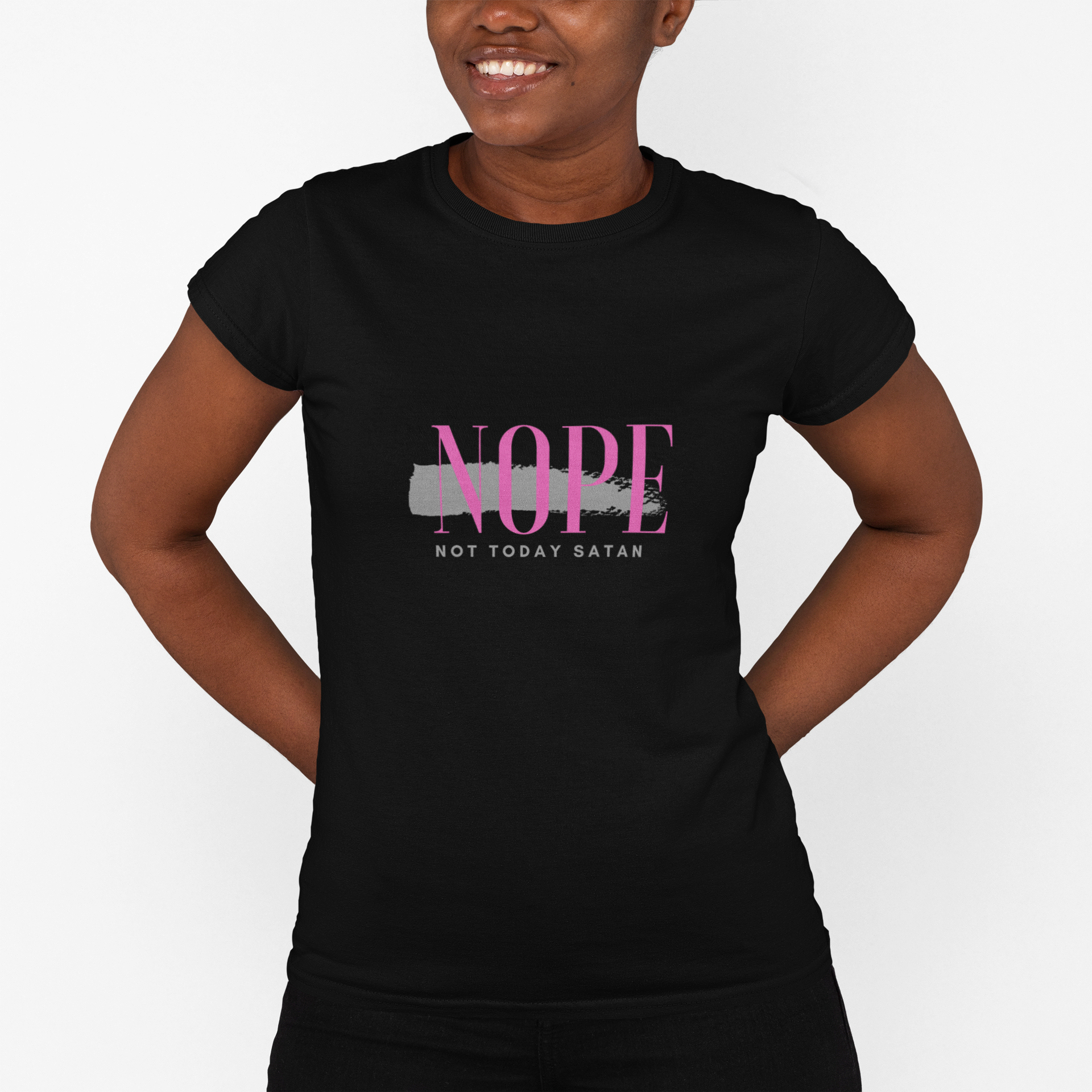 Short-Sleeve Unisex T-Shirt - Nope - Pink