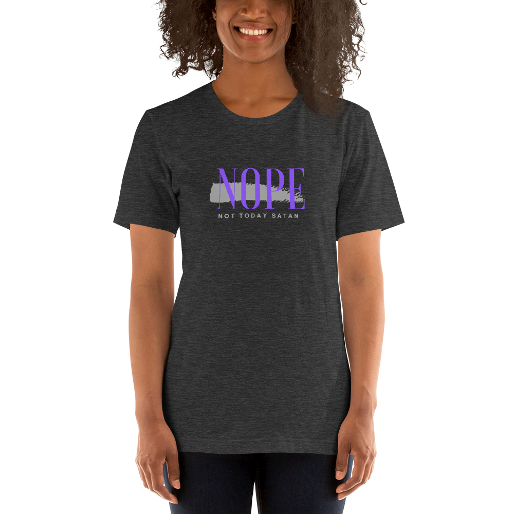 Short-Sleeve Unisex T-Shirt - Nope - Purple